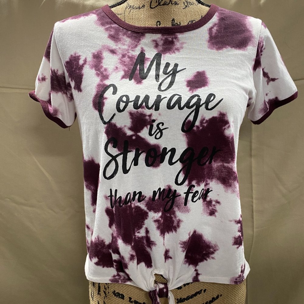 Kind Karma tie dye cropped top, size medium